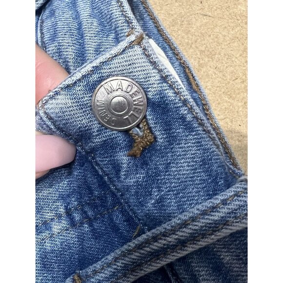 Madewell Women 27 the perfect vintage straight jeans Denman Wash Distressed - Picture 4 of 16